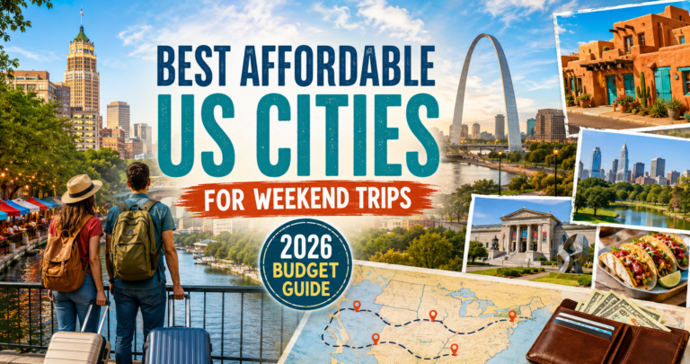 Best affordable US cities for weekend trips in 2026