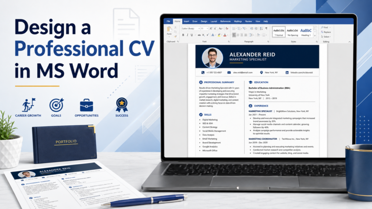 Practical: Design a Professional CV in MS Word