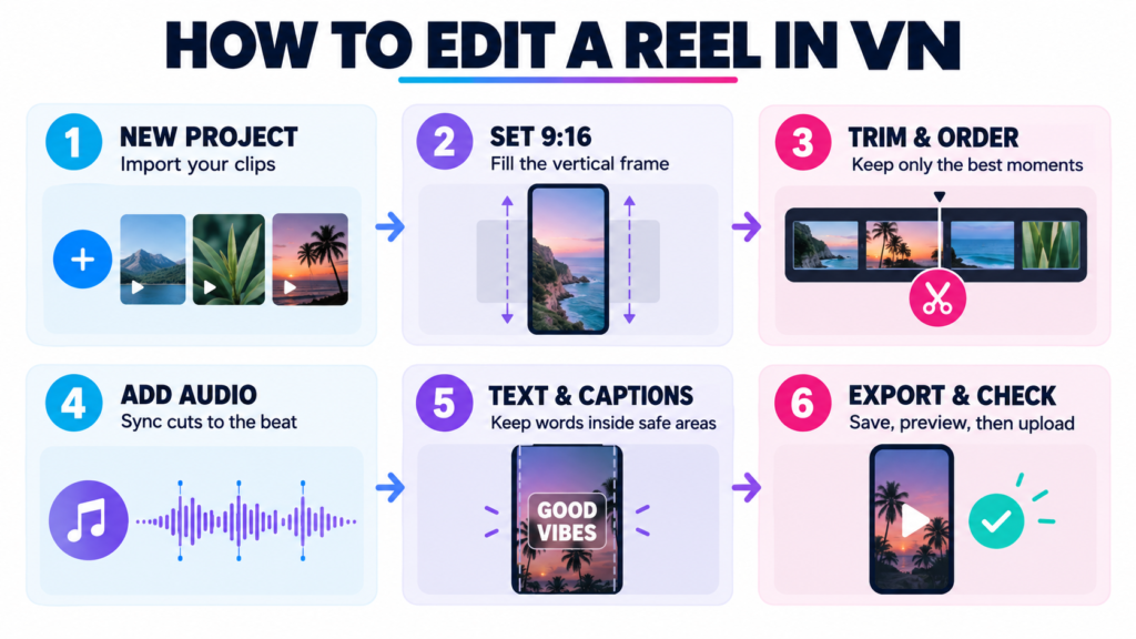 How to edit a Reel in VN