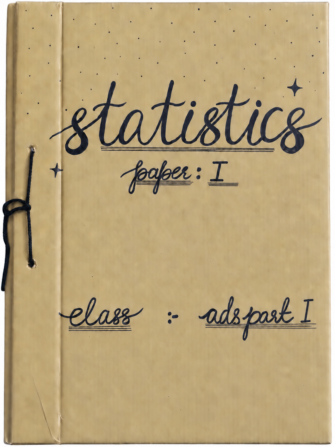 Statistics Paper I ADS Part I