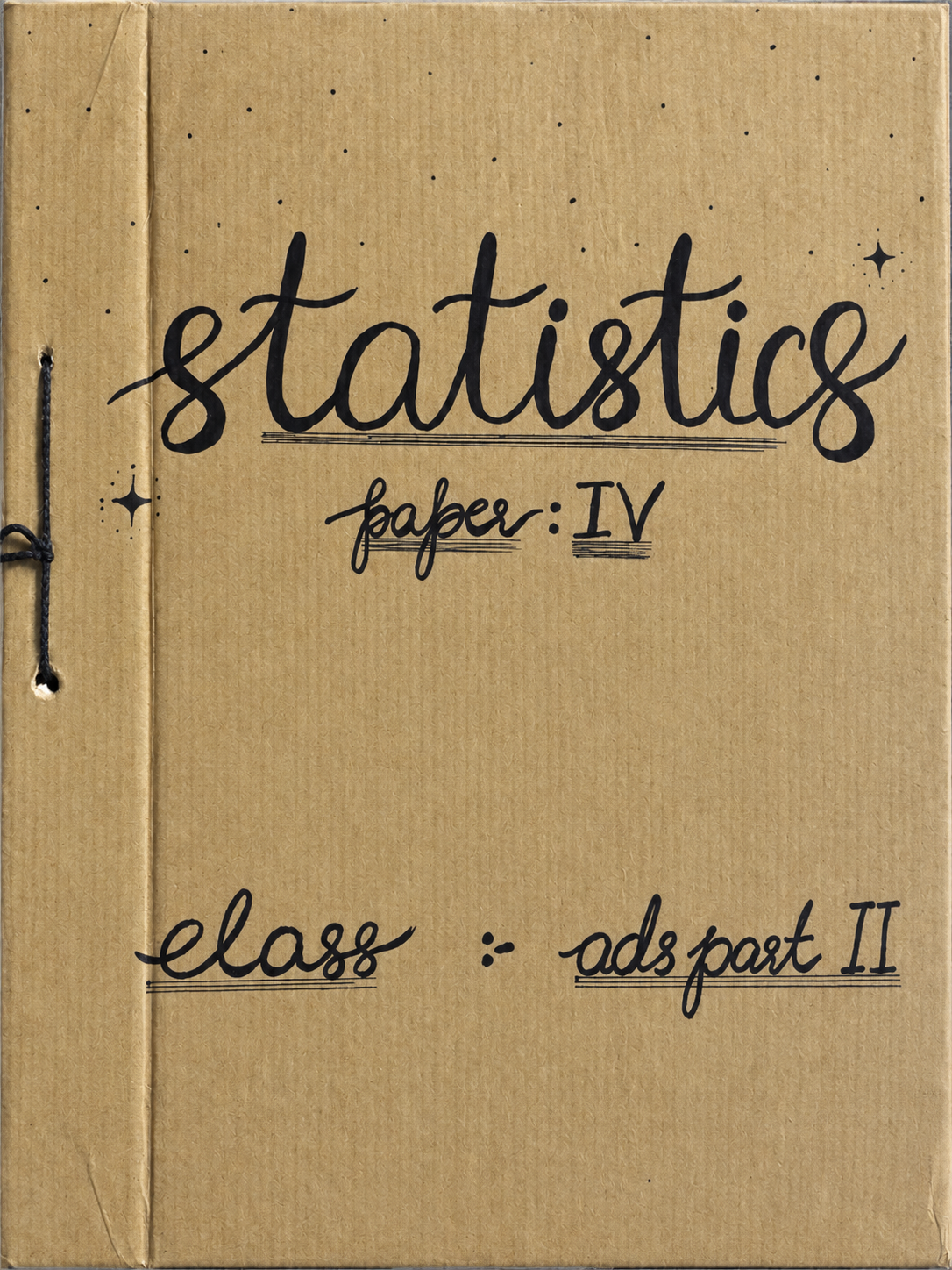 Statistics Paper IV ADS Part II